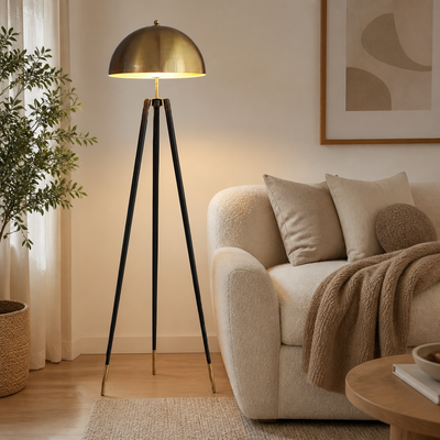 Scandinavian Tripod Mushroom Floor Lamp