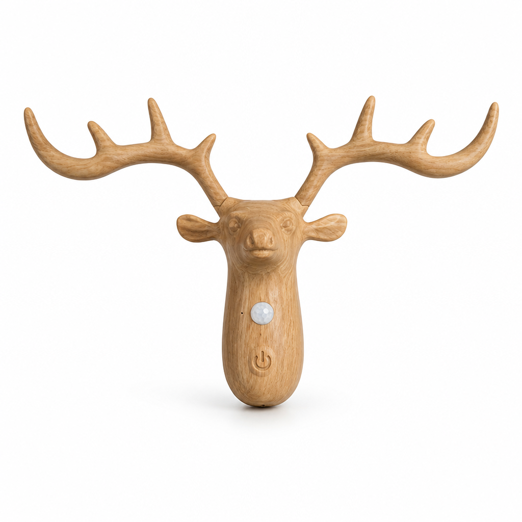 Scandinavian Walnut LED Deer Night Light