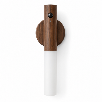Scandinavian Walnut LED Magnetic Wall Sconce