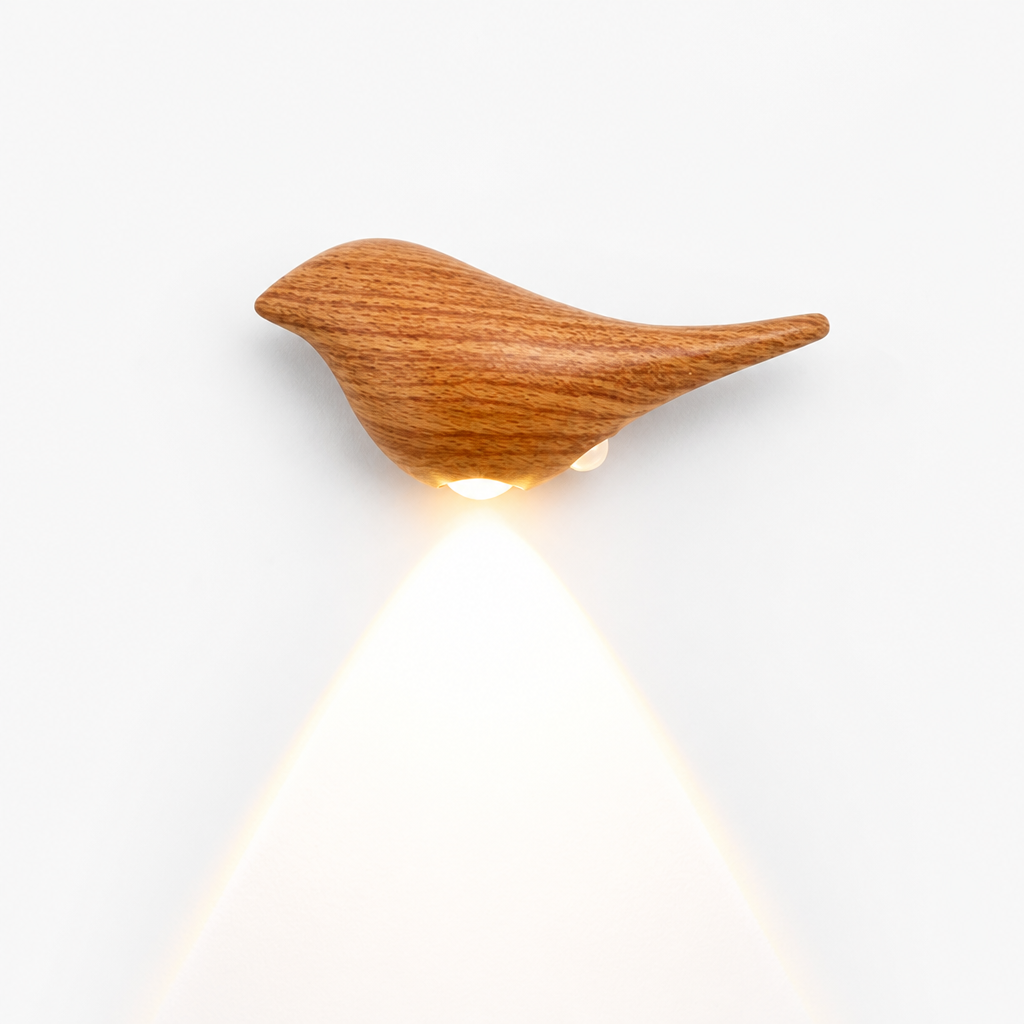 Scandinavian Walnut LED Motion Sensor Night Light