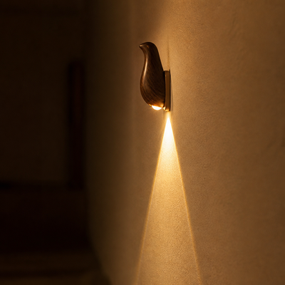 Scandinavian Walnut LED Motion Sensor Night Light