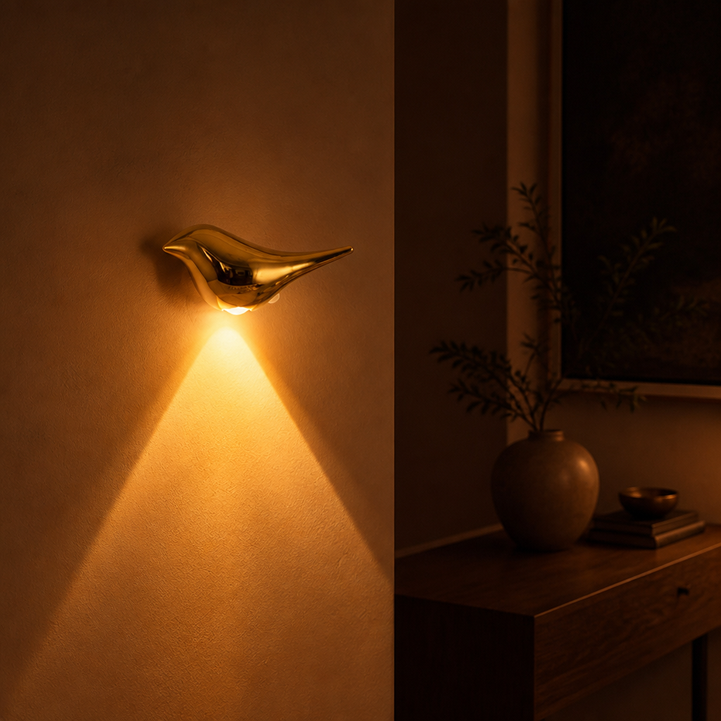 Scandinavian Walnut LED Motion Sensor Night Light