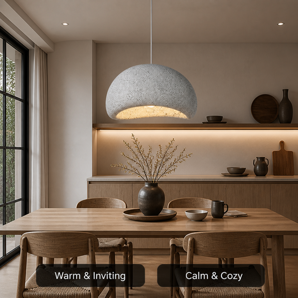 Scandinavian White Adjustable Pendant Light