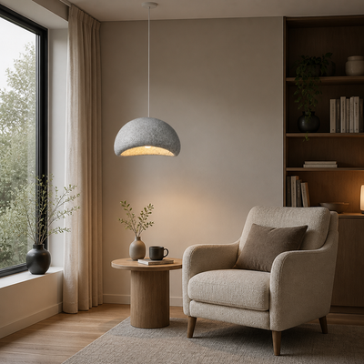 Scandinavian White Adjustable Pendant Light