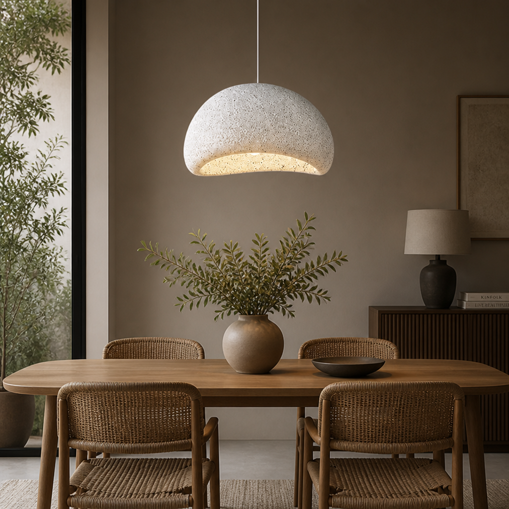 Scandinavian White Adjustable Pendant Light