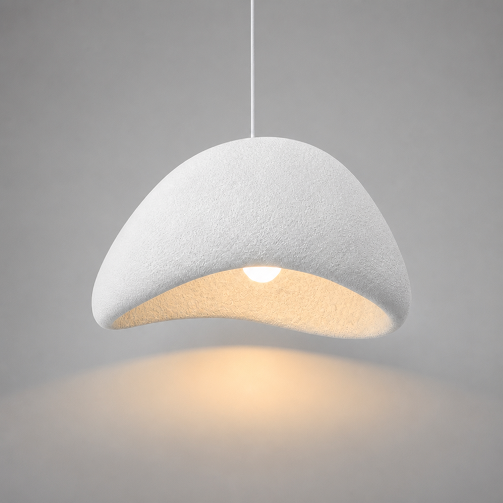 Scandinavian White Adjustable Pendant Light