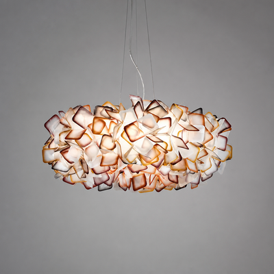 Scandinavian White LED Flower Petal Pendant Light