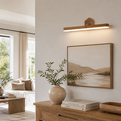 Scandinavian Wood LED Magnetic Wall Sconce