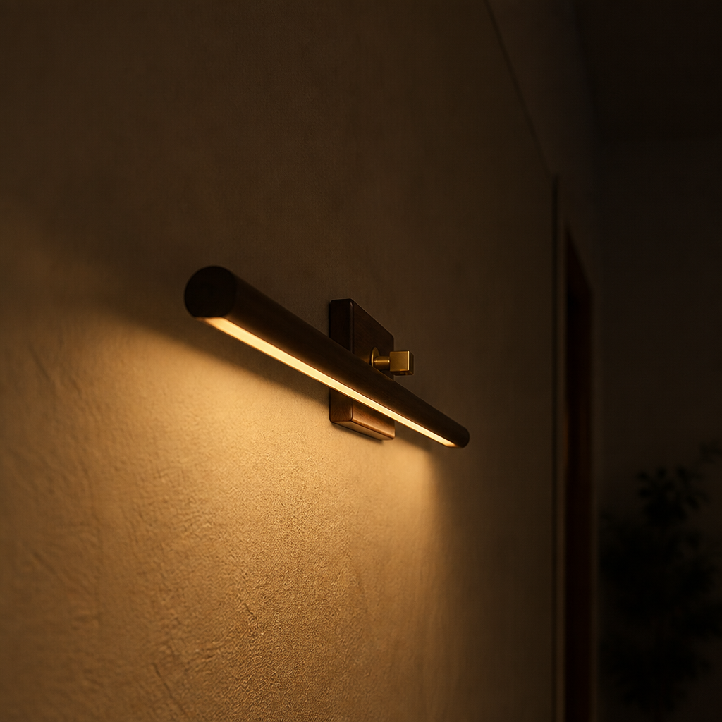 Scandinavian Wood LED Rotatable Wall Sconce