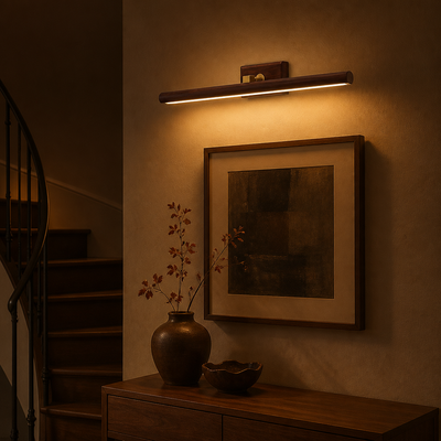 Scandinavian Wood LED Rotatable Wall Sconce