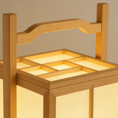 Scandinavian Wood LED Table Lamp