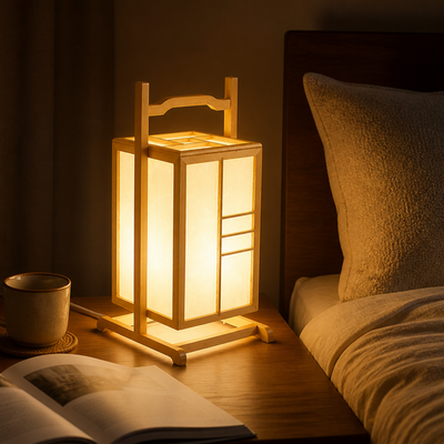 Scandinavian Wood LED Table Lamp