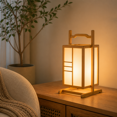 Scandinavian Wood LED Table Lamp