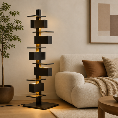 Scandinavian Wood LED Tripod Floor Lamp