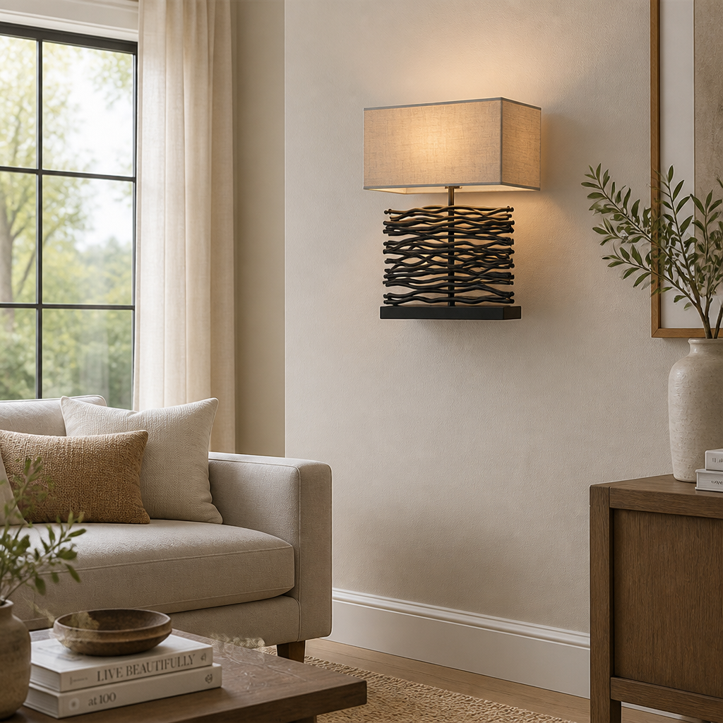 Scandinavian Wood Table Lamp