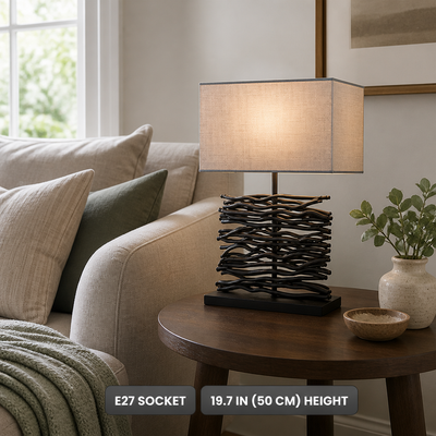 Scandinavian Wood Table Lamp