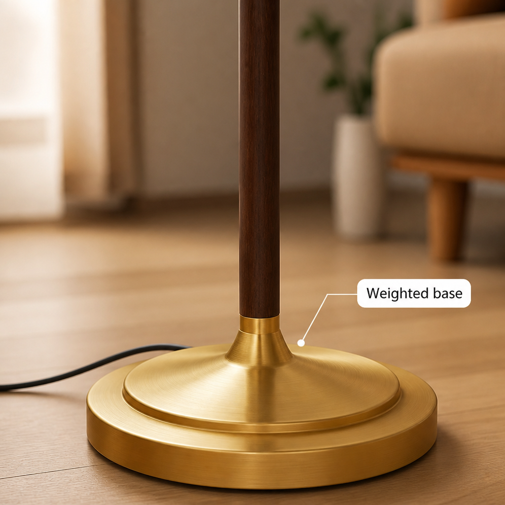 Scandinavian Wood Tripod Floor Lamp