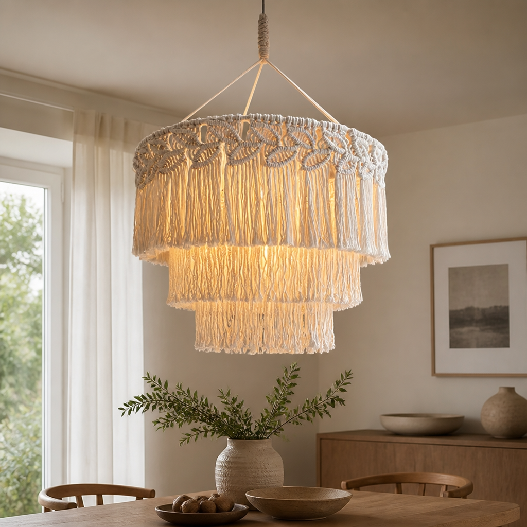 Scandinavian Woven Pendant Light