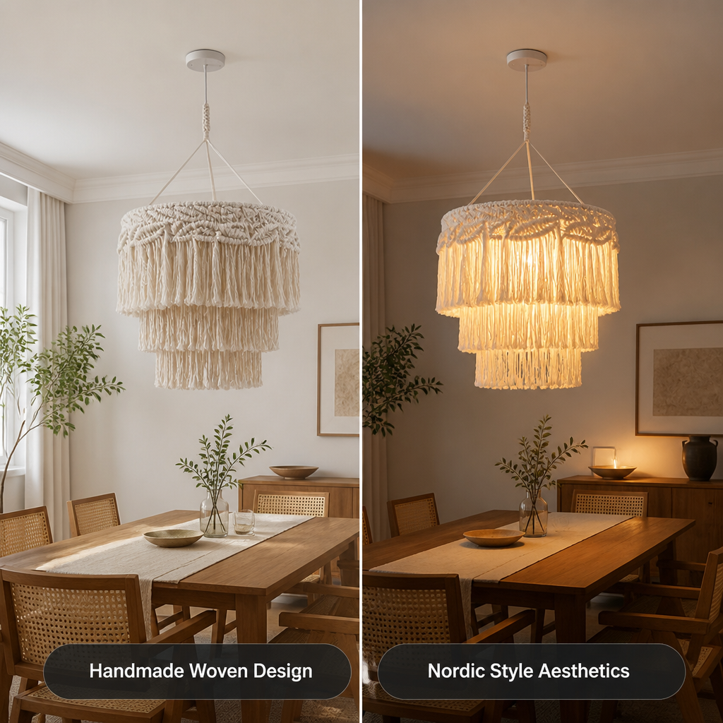 Scandinavian Woven Pendant Light