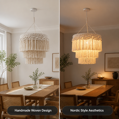 Scandinavian Woven Pendant Light