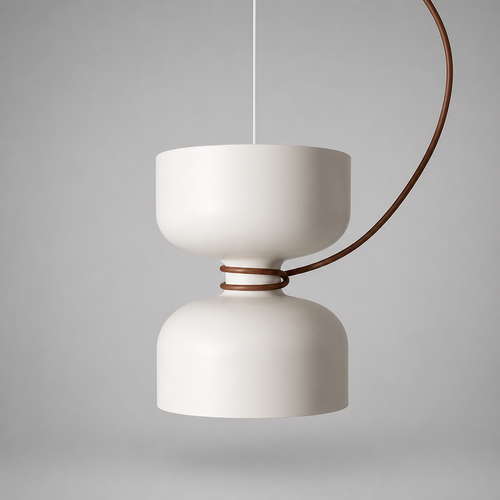 Scandinavian Wrought Iron Pendant Light