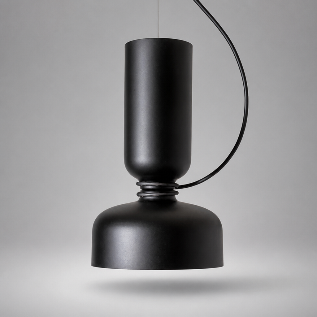 Scandinavian Wrought Iron Pendant Light