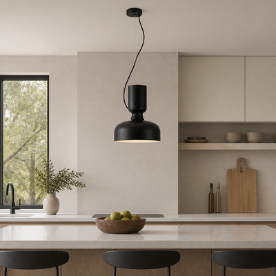Scandinavian Wrought Iron Pendant Light