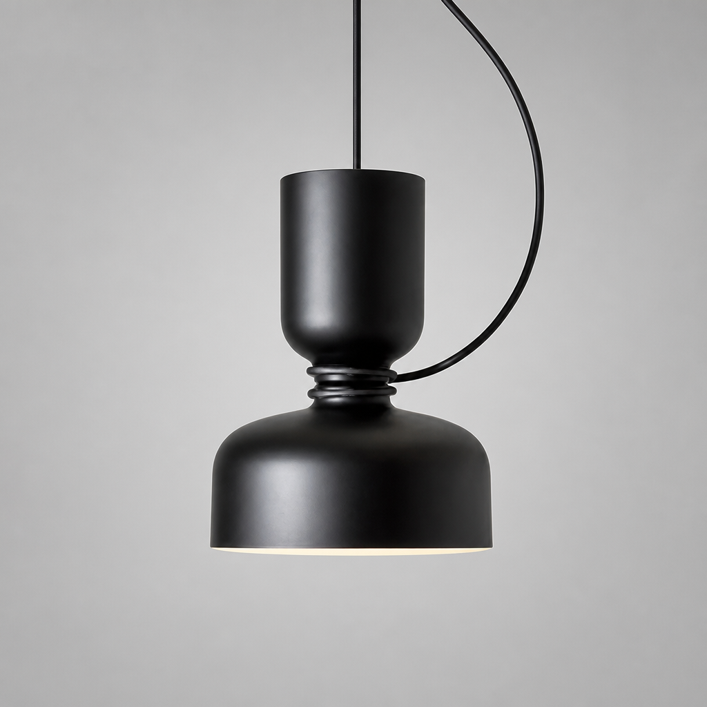 Scandinavian Wrought Iron Pendant Light