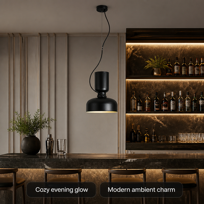 Scandinavian Wrought Iron Pendant Light