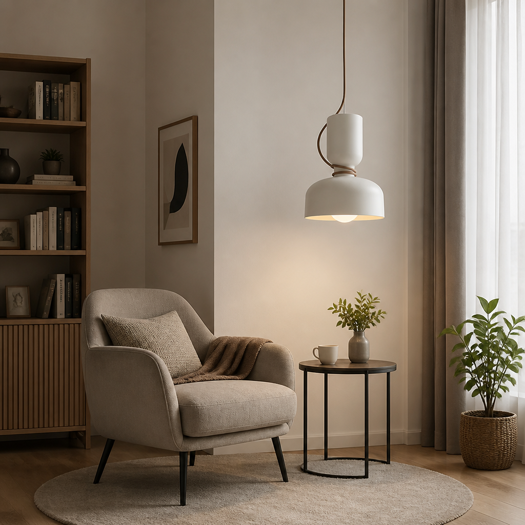 Scandinavian Wrought Iron Pendant Light
