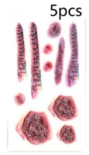 Scar Tattoo Stickers Waterproof Water-Transfer