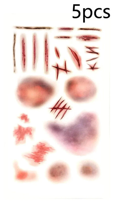 Scar Tattoo Stickers Waterproof Water-Transfer