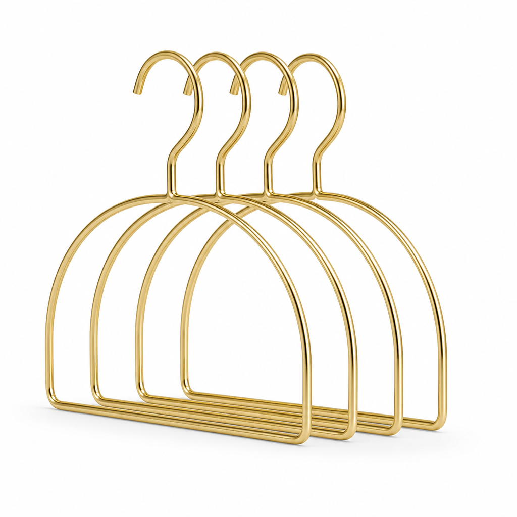 Scarf & Accessory Hanger Curved Aluminum Set of 4