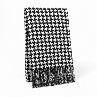 Scarf Houndstooth Soft & Warm Machine Washable