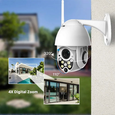 Security Camera Wi-Fi Infrared Night Vision Motion Detection