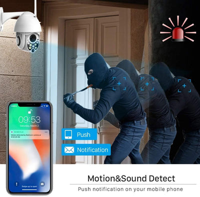 Security Camera Wi-Fi Infrared Night Vision Motion Detection