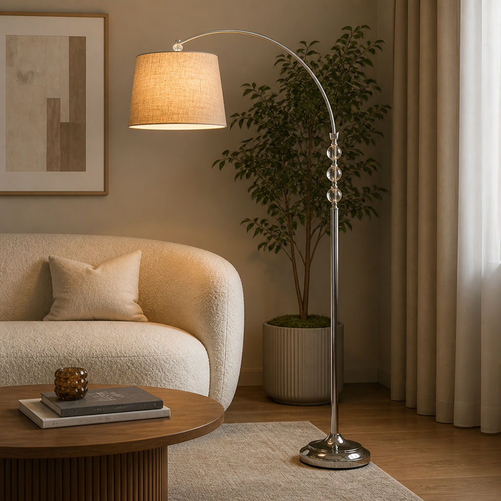 Set of 2 Clear Crystal Diamond-Cut Table Lamps