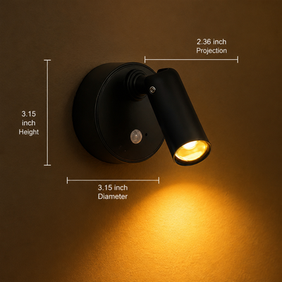 Set of 2 LED Motion Sensor Wall Sconces