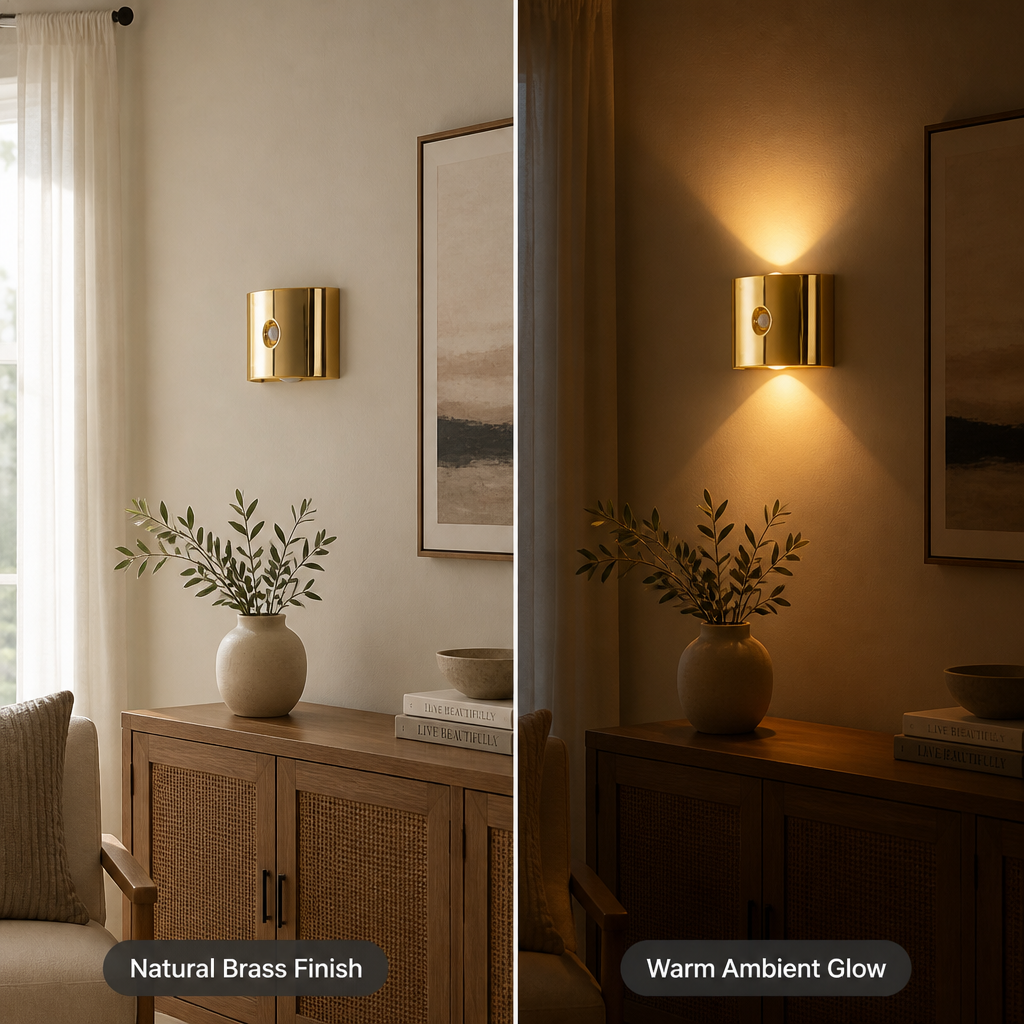 Set of 2 Metal LED Motion Sensor Night Lights