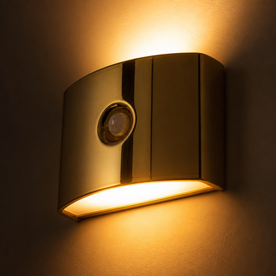 Set of 2 Metal LED Motion Sensor Night Lights