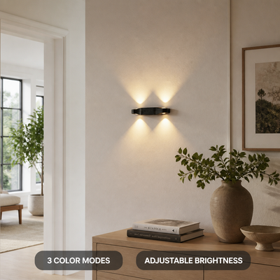 Set of 2 Minimalist LED Corner Wall Sconces