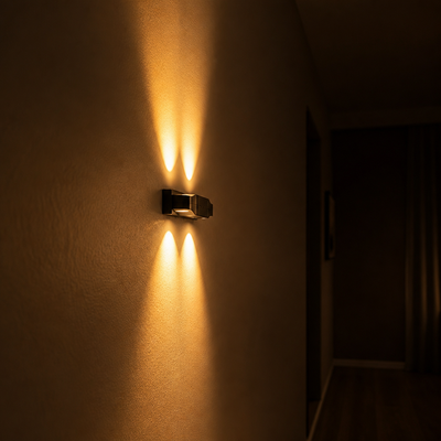 Set of 2 Minimalist LED Corner Wall Sconces