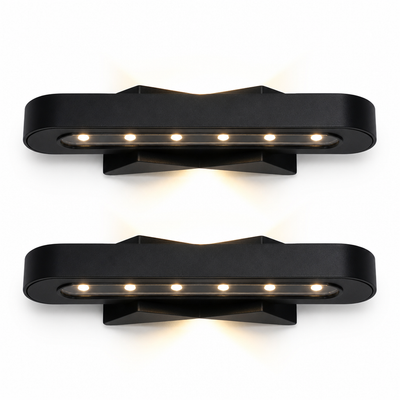 Set of 2 Minimalist LED Corner Wall Sconces