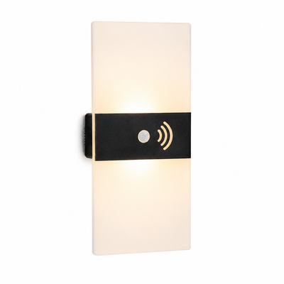 Set of 2 Modern White LED Motion Sensor Night Lights