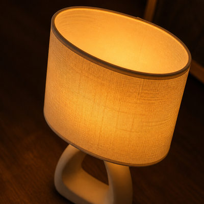 Set of 2 Scandinavian Ceramic Table Lamps