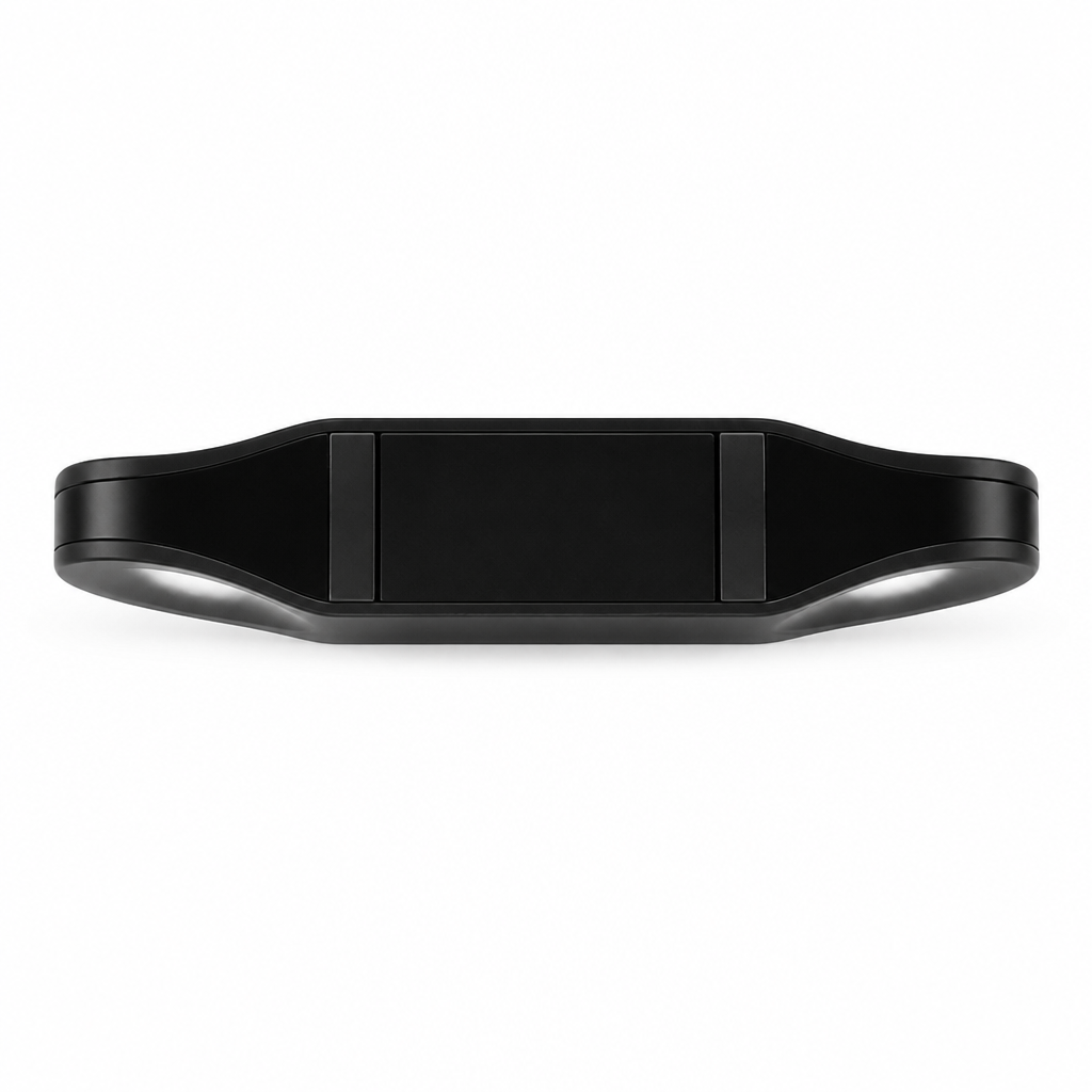 Set of 4 Minimalist Black LED Up & Down Wall Sconces