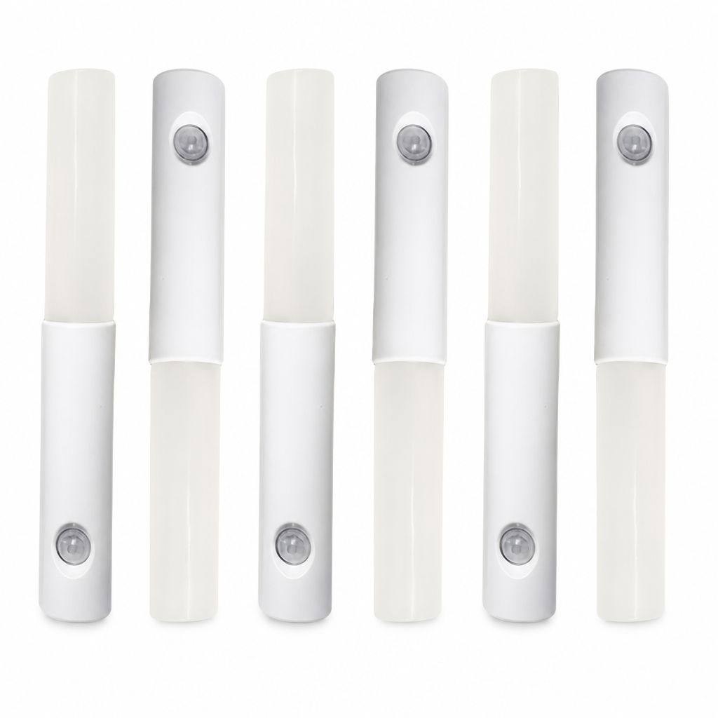 Set of 6 Retro LED Motion Sensor Wall Sconces