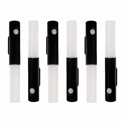 Set of 6 Retro LED Motion Sensor Wall Sconces
