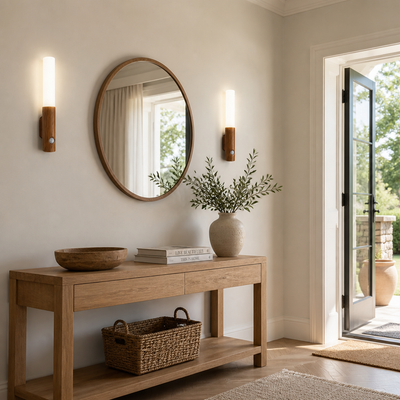Set of 6 Retro LED Motion Sensor Wall Sconces