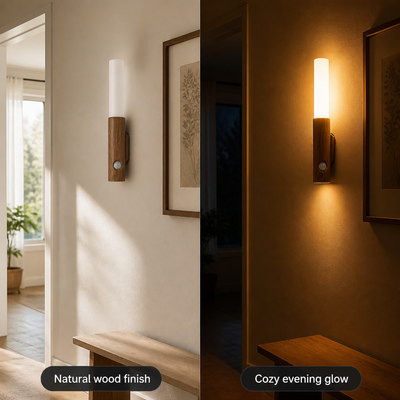 Set of 6 Retro LED Motion Sensor Wall Sconces